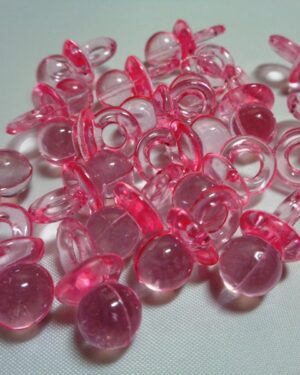 Pink Acrylic Baby Dummies