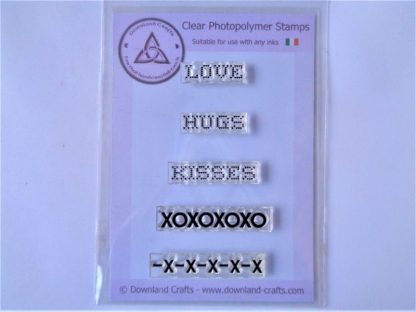 Hugs And Kisses Stamps - A7 Clear Photopolymer