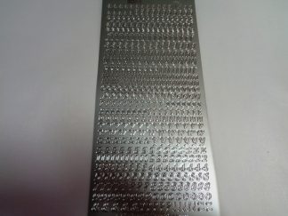 Alphabet Lower Case Silver Peel Off Stickers