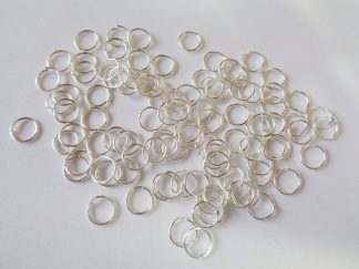 7mm Jump Rings Silver Plated