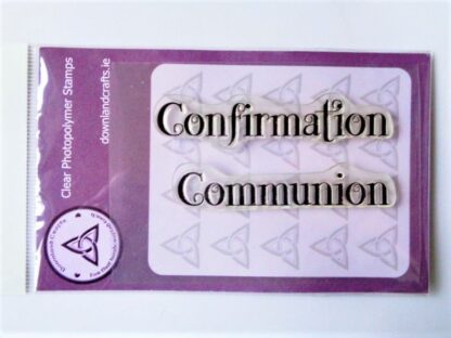 Confirmation and Communion Words Stamp Set - A7 Clear Photopolymer