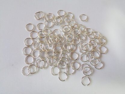 6mm Jump Rings Silver Plated