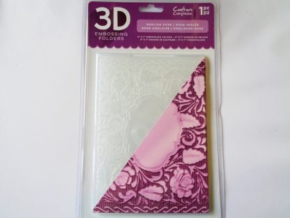 5" x 7" 3D Embossing Folder English Rose