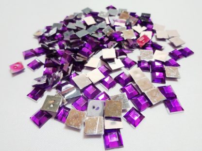 150 x 6mm Acrylic Squares Purple