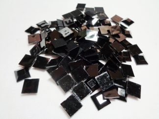 100 x 8mm Acrylic Squares Black