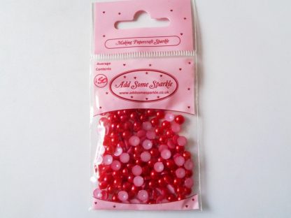 5mm Half Pearls Deep Red (approx 150)