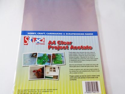 Pack of 5 A4 Sheets 100 micron Project Acetate