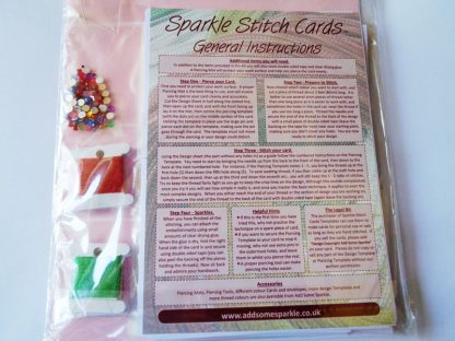 Sparkle Stitch Card Kit Noel