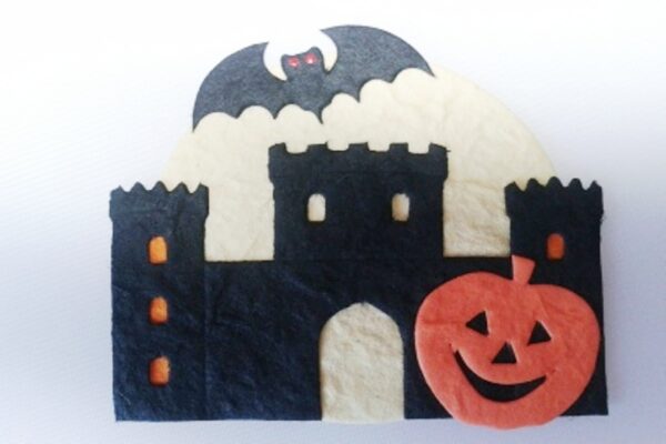 Pack of 3 x Spooky Castle Die Cut Toppers (75mm x 75mm)
