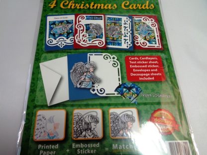 Angel Green Christmas Card Kit (Makes 4)