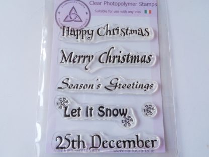 Christmas Greetings A6 Clear Photopolymer Stamp Set