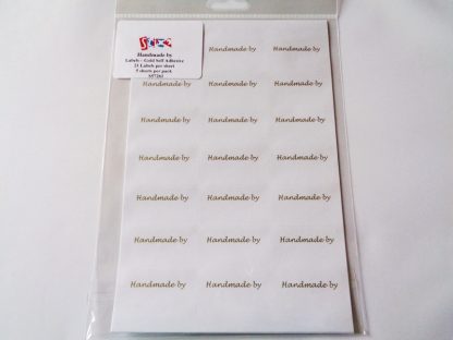Handmade by' Labels (21 labels per sheet/5 sheets per pack)