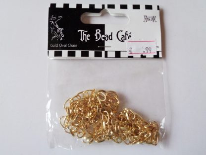 Gold Tone Oval Chain