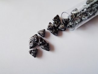 5gms Tube of 6mm Tweedy Silver Kheops Par Puca Beads