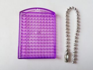 Purple Pixelhobby Keyring Baseplate With Chain