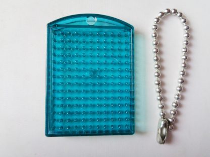 Turquoise Pixelhobby Keyring Baseplate With Chain