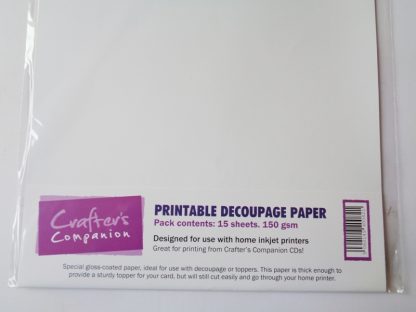 Printable Decoupage Paper A4 White