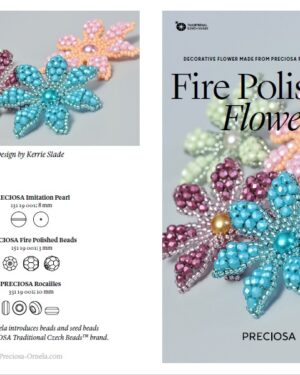 Fire Polished Flower Friday Freebie Beading Pattern