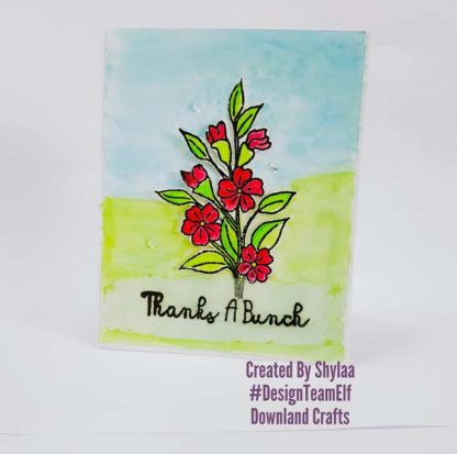 Thanks A Bunch Stamp Set Card Sample
