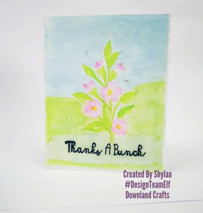 Thanks A Bunch Stamp Set Card Sample