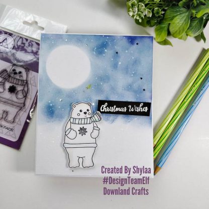 Polar Bear Stamp Card Sample