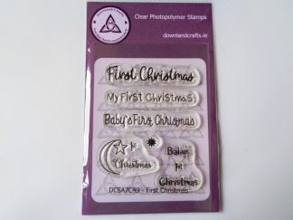 First Christmas Stamp Set A7 Clear Photopolymer
