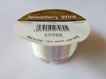 1mm Large Wire Silver Plated (18 gauge)