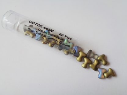 Tee Beads - Glittery Golden