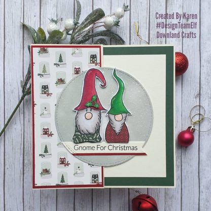 Gnome Christmas Stamp Set Card Sample
