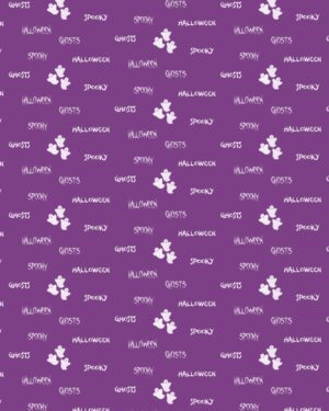 Purple Ghostly Friday Freebie Printable Paper Download