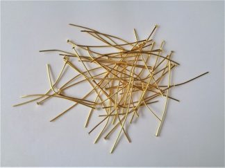 Head Pins - 5cm Gold Plated Standard