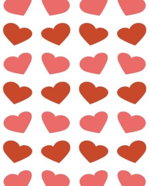 Pink Hearts Friday Freebie Printable Paper