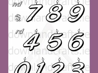 Candle Numbers Stamp Set
