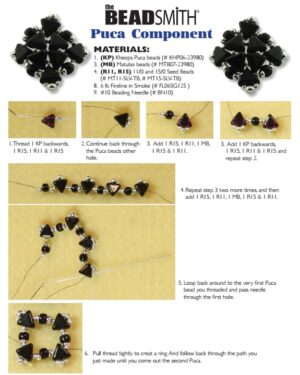 Puca Component Friday Freebie Printable Beading Pattern