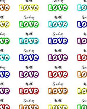 Rainbow Love Friday Freebie Printable Paper
