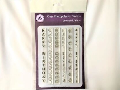 Birthday Borders Stamp Set - A5 Clear Photopolymer