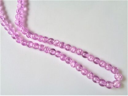 6mm Crackle Beads - Lilac