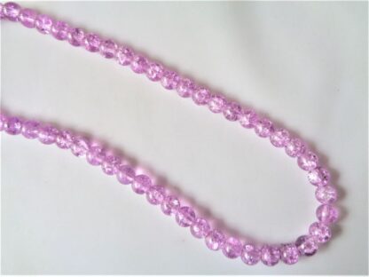 8mm Crackle Beads - Lilac