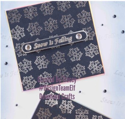 Sentimental Snowflakes A6 Stamp Set Card Sample