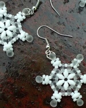Superduo Snowflakes Friday Freebie Beading Pattern Download