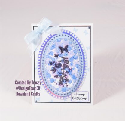 Floral Silhouette A7 Stamp Set Card Sample