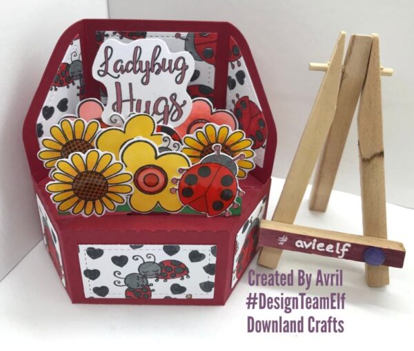 Ladybug Hugs A6 Stamp Set Card Sample