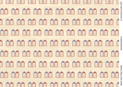 Beach Huts Friday Freebie Printable Paper Download