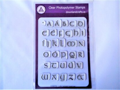 Celtic Alphabet Uppercase Stamp Set - A5 Clear Photopolymer