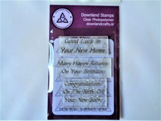 Sentiment Verses Stamp Set - A7 Clear Photopolymer