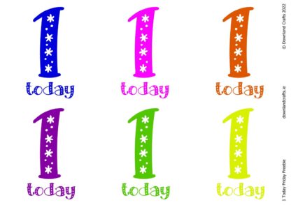1 Today Friday Freebie Printable Topper Sheet