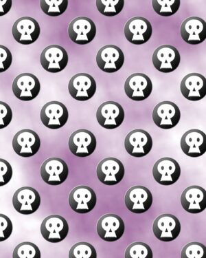 Skulls Purple Friday Freebie Printable Paper Download