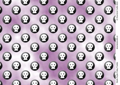 Skulls Purple Friday Freebie Printable Paper Download