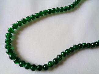 6mm Crackle Beads Emerald