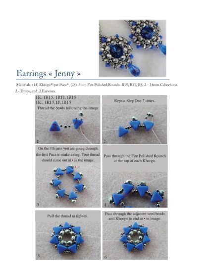 Jenny Earrings Friday Freebie Beading Pattern Download